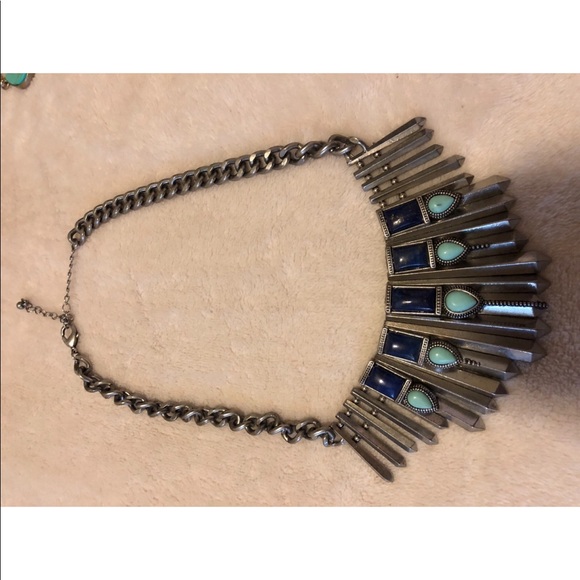 Turquoise/ Blue statement necklaces bundle - Picture 3 of 5